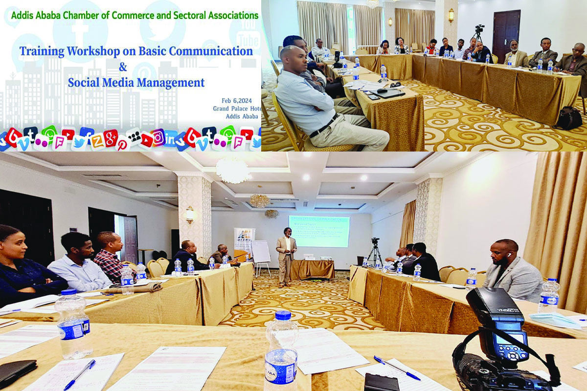Addis chamber Extends training on comm & social media management for its internal staffs